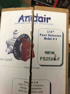 Andair Fuel Selector, Model No. 4, PN FS25X2-F, SN 15010, 2025-09-18.jpg (1.8 MiB) Viewed 2028 times Andair Fuel Selector, Model No. 4, PN FS25X2-F, SN 15010, 2025-09-18.jpg